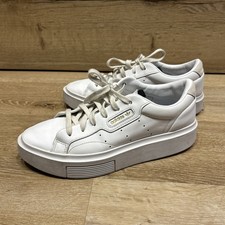 ADIDAS SLEEK SUPER W DAMENSCHUHE HALB-FREIZEITSCHUHE  GR:40 2/3 UK:7 WEIẞ 076