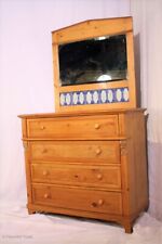 Zauberhafte antike Gründerzeit Weichholzkommode / Spiegelaufsatz /Schminkkommode