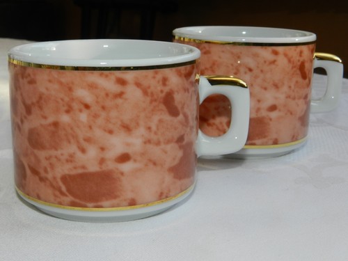 Espresso tassen rot marmoriert - tassen,