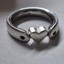 Tipit S - massives seidenmattierte Sterlingsilberherz