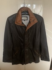 Lederjacke, Herren, Bugatti, S, Braun