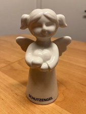 Enge Schutzengel mit Herz weiß Dekoration