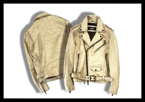 Dsquared2 leather jacket biker - dsquared2,