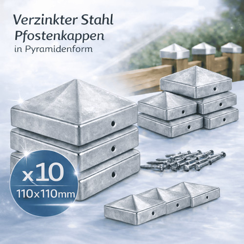 Pfostenkappen stahl - pfostenkappen,