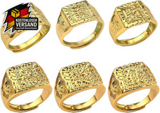 Herren Vergoldete Ringe Set