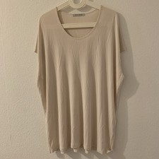 Gabi Lauton Shirt Gr. 40 Elfenbein Creme Ärmellose Bluse 