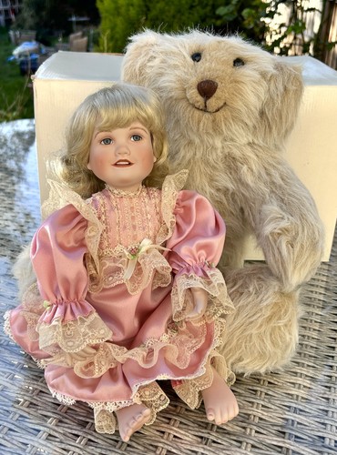 Vintage porzellan puppe sally - puppe,