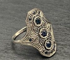 Saphir Ring  Saphir & Topas