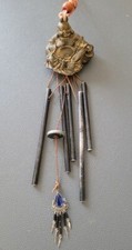 Windspiel Wind Chime Buddha Messing/Bronze? vintage antik Feng Shui Meditation