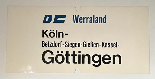 Zuglaufschild kunststoff - kunststoff, dc