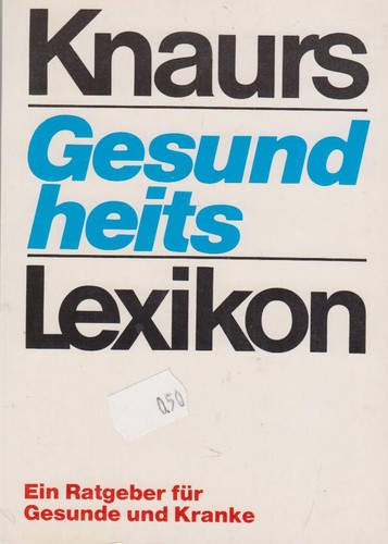 Knaurs gesundheits lexikon - lexikon, tb