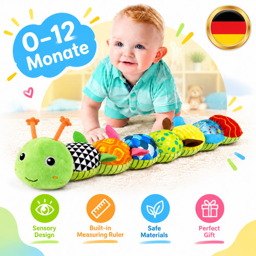 Plüschraupe babyspielzeug - plüschraupe,