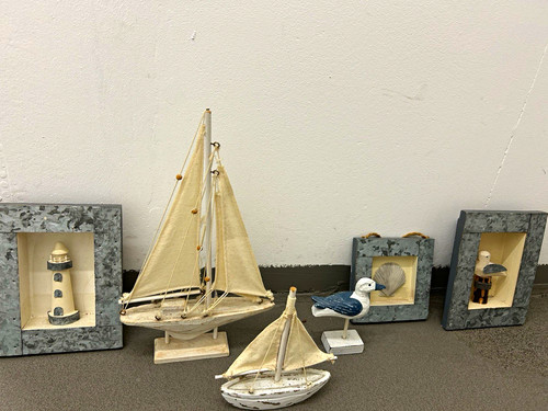 Maritimes holz deko set - maritimes, deko-set