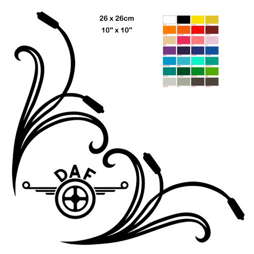 Daf fenster vinyl - daf, aufkleber