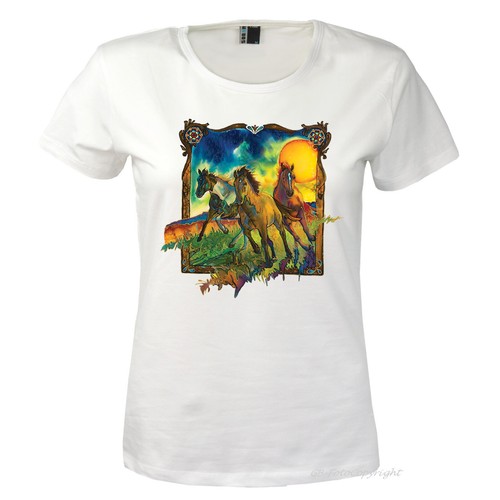 Pferde shirt damen - pferde,