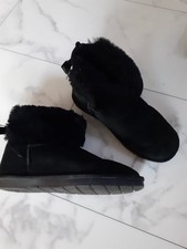 GOOCE Damen-WinterStiefel 38 schwarz Boots Lammfell