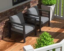 MeXo Gartenstuhl Set Alu 2er