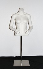 Schaufensterpuppe Torso Dame Damentorso weiblich Büste weiß mit Ständer