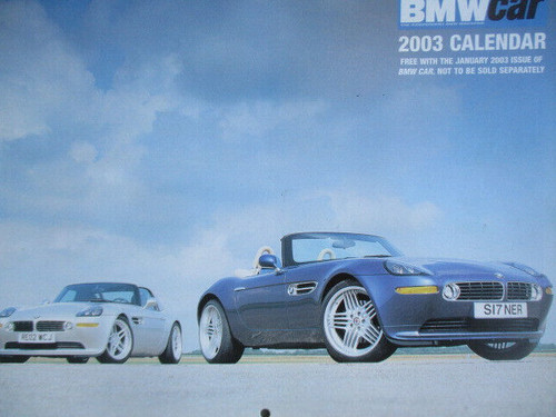 Bmw car 2003 calendar e52 - car,