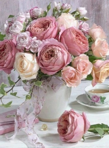 Malen von diamanten blumen - diamanten.,