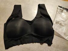 BH schwarz XL seamless Microfaser Bustier bügellos push up atmungsaktiv NEU! OVP
