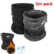 2er packschlauchschal Gesichtsschal Nackenschutz Gesichtsschutz Motorrad schwarz