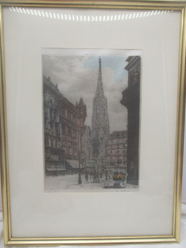 Original radierung wien - „wien, –