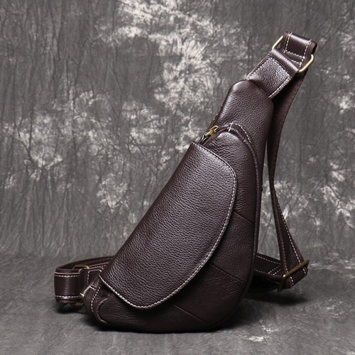 Herren leder sling - herren, tasche