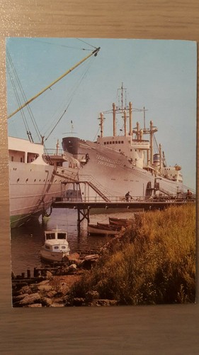 Postkarte frachtschiff - postkarte,