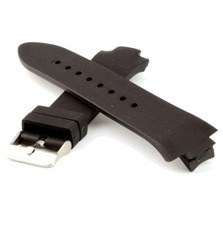 Kautschuk-Uhrarmband schwarz