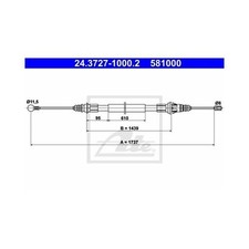 ATE Handbremsseil hinten für
