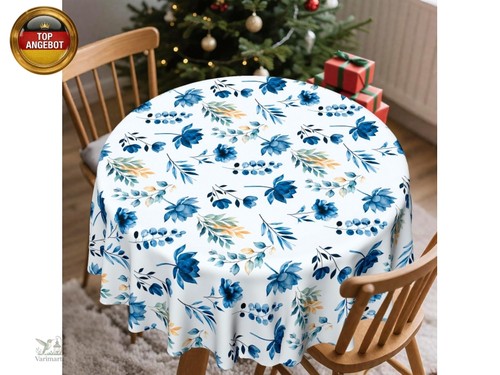 Weihnachtliche tischdecke rund - tischdecke,