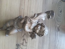 Sehr Alter Engel Wandfigur mit