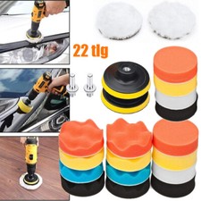 22tlg Polierschwamm Polierpads Set 80mm Polierscheibe Auto Polierpad Polierset.