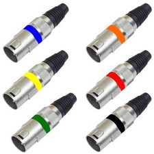 XLR STECKER 3-polig in 6