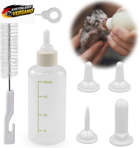 Katzen und welpenflasche mit - und,