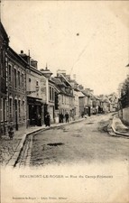 Ak Beaumont le Roger Eure, Rue