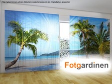Fotogardinen "Strand" Vorhang