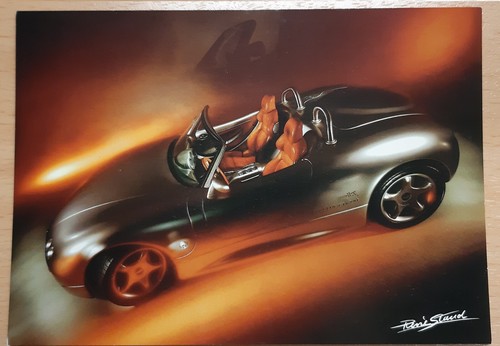 Postkarte original rene staud - original,
