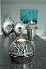 2 x Kerzenhalter Glas