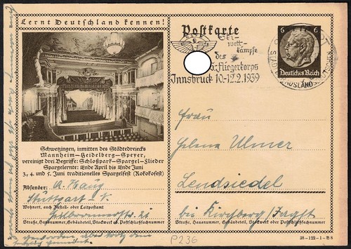 Deutsches reich 1939 ganzsache - reich,