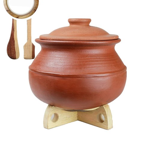 Roter terracotta ton kochtopf - terracotta,