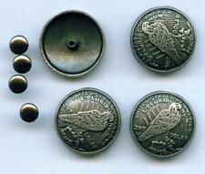 SET á  4  x  Conchos Concho Adler Indianer Western Nieten 668 Eagle Coin Studs