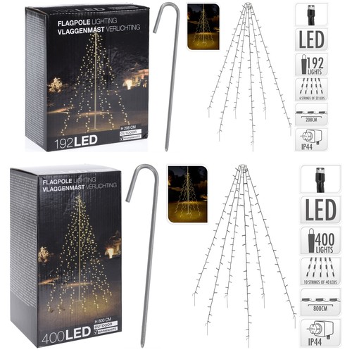 Led lichterkette fahnenmast - led,