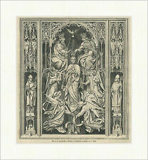 Altar in der Frauenkirche zu München Schnitzerei J. Knabl Holzstich E 26689