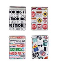 3 Stück Metall Zigaretten Etui Dose Box Filter gestopfte Blech Behälter stopfen