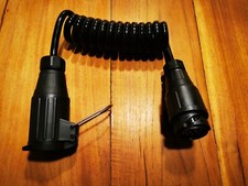 Spiralkabel für Anhänger, LKW, Wohnmobil Verlängerungskabel 13 polig 200cm M/W