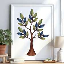 Baum Wald v1 Schablone Malen