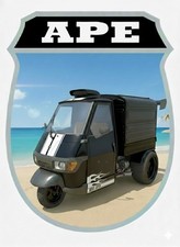 Ape  Emblem Kaskade Aufkleber Logo Biene Italia Piaggio Ape50 Tm600 