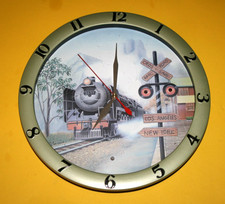 Dampflok Eisenbahn "Uhr" mit Geräusch und Licht Funktion abzugeben !